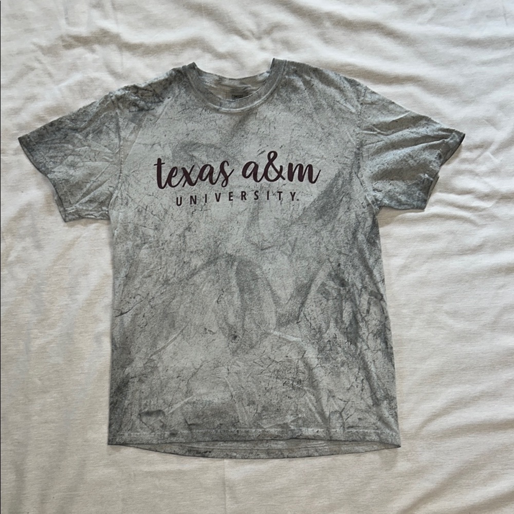 Texas A&M University Gray Short Sleeve Tee